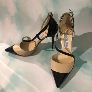 Jimmy Choo Nude Black Heels